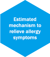 Estimated mechanism to relieve allergy symptoms