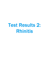 Test Results 2: Rhinitis